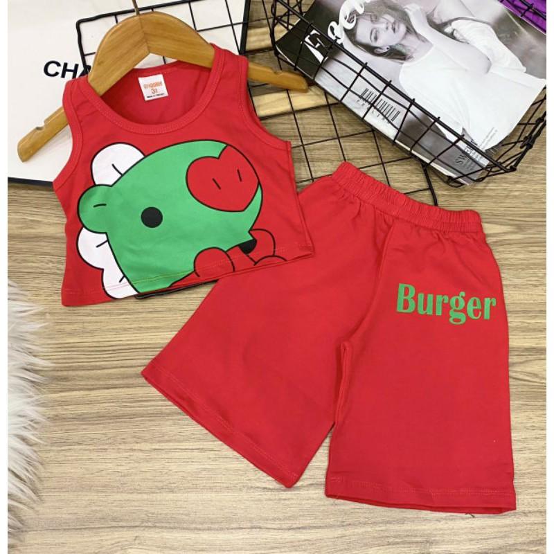 Bộ áo croptop quần lửng ống rộng size đại - Đồ bộ trẻ em