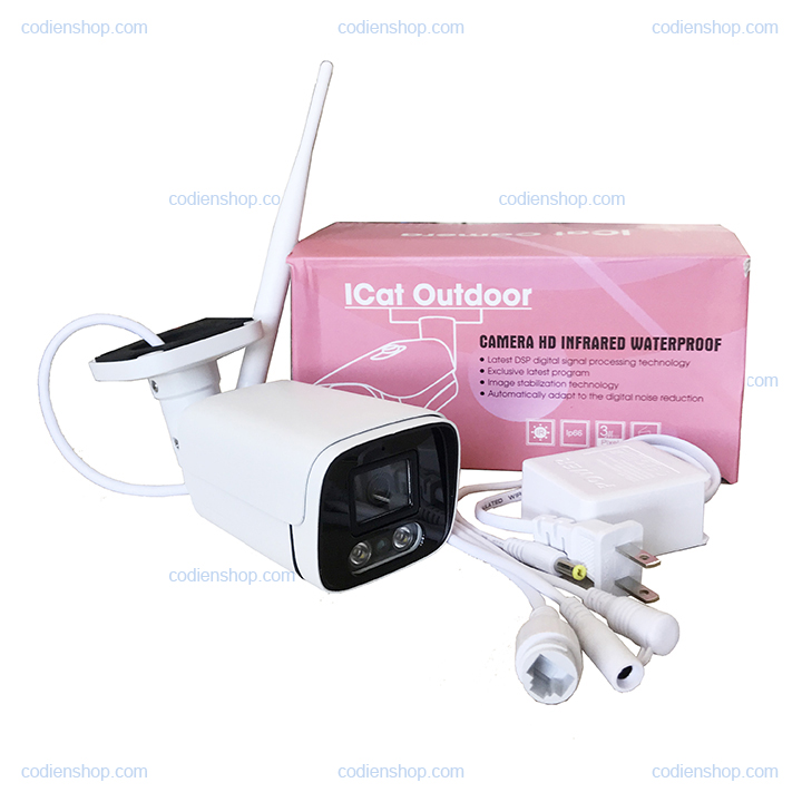 Camera wifi ngoài trời Hunonic ICat Outdoor - Hàng chính hãng