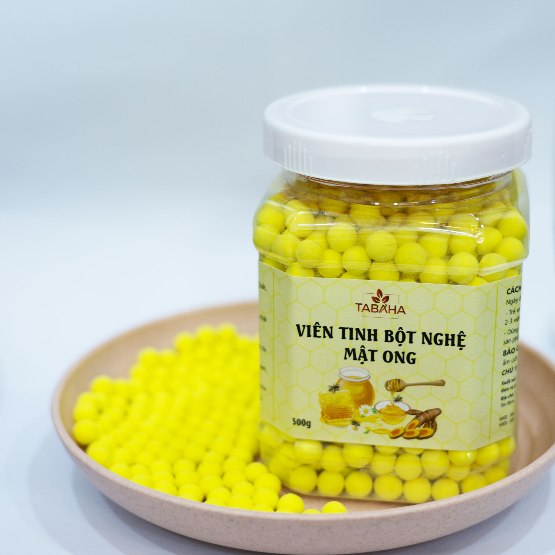 Viên Tinh Bột Nghệ Mật Ong Tabaha 500g