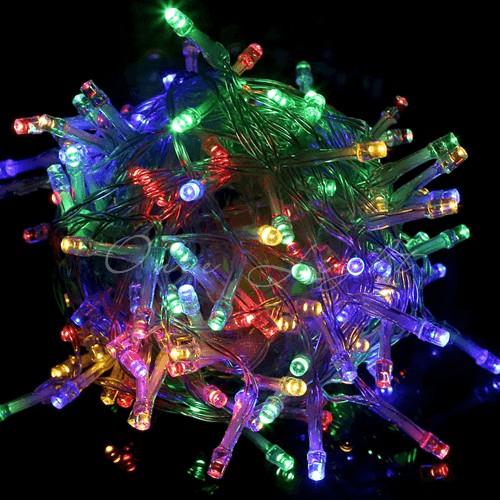 Dây Đèn Trang Trí Chóp 7 Màu Dây Dài 5m