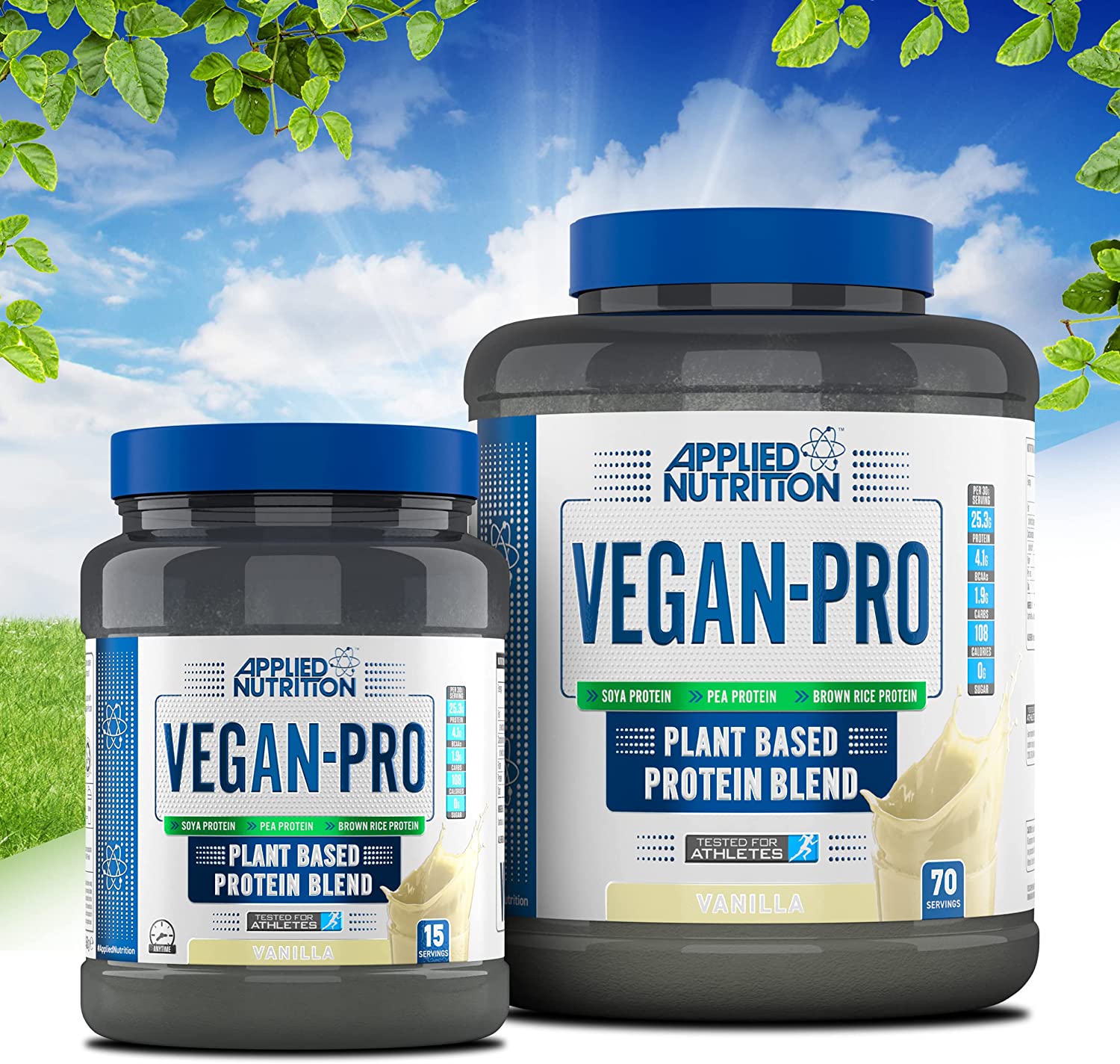 Applied Nutrition Vegan-Pro (70 Servings) - Sữa Whey Protein Bổ Sung Đạm Không Nóng Không Nổi Mụn Hỗ Trợ Tăng Cơ