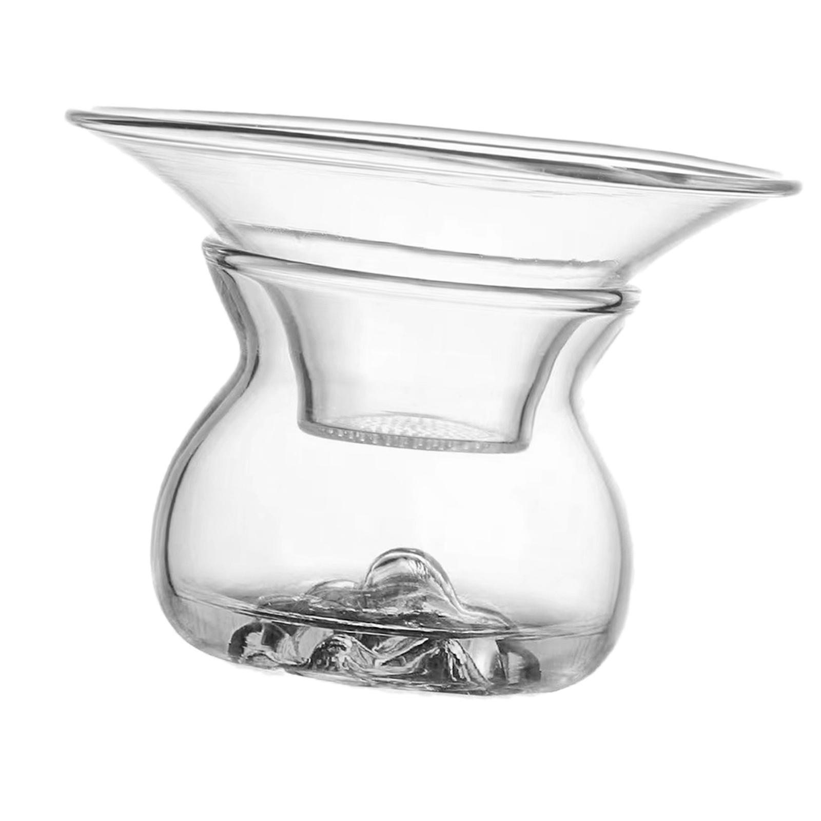 Portable Glass Tea Strainer Teapot Filter Clear Tea Filter Tea Accessories