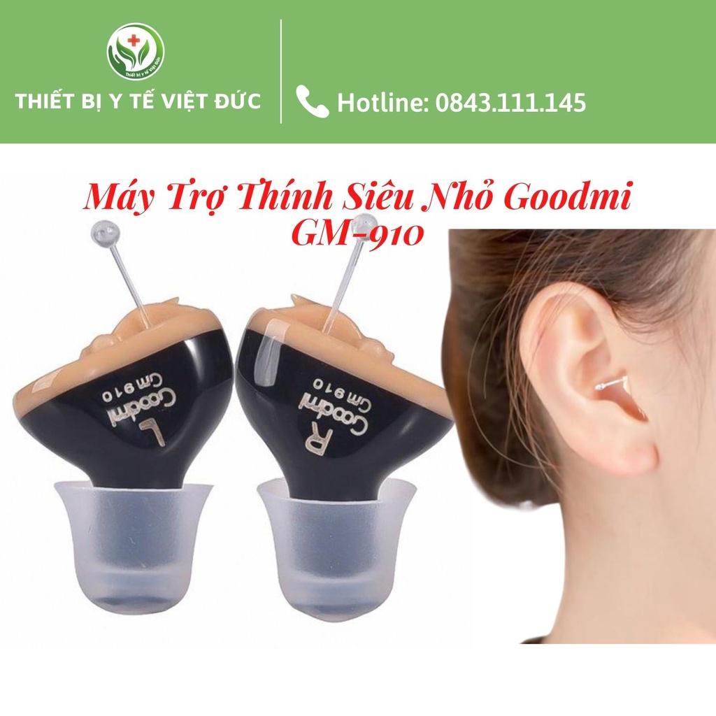 Máy Trợ Thính, Tai Nghe Trợ Thính Siêu Nhỏ Goodmi GM-910 - Tự Động Giảm Tiếng Ồn, Xử Lý Âm Thanh Cực Tốt