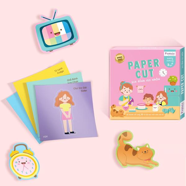Bộ Tranh Cắt Giấy Linh Lan (36 Tờ/Hộp) - Gia Đình Vui Nhộn