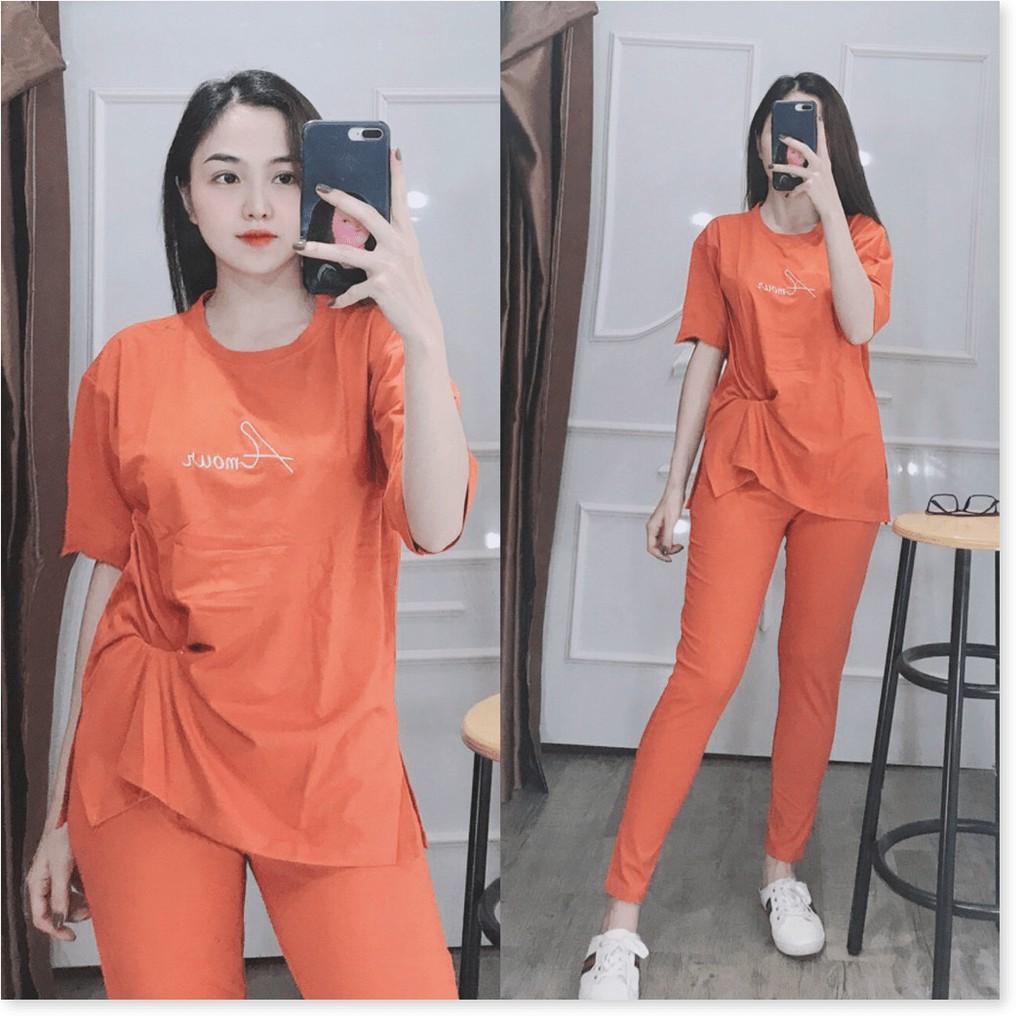 SET BỘ THUN NỮ,CHẤT LIỆU VÃI THOÁNG MÁT VÀ CO GIẢN 4C LANA FASHION