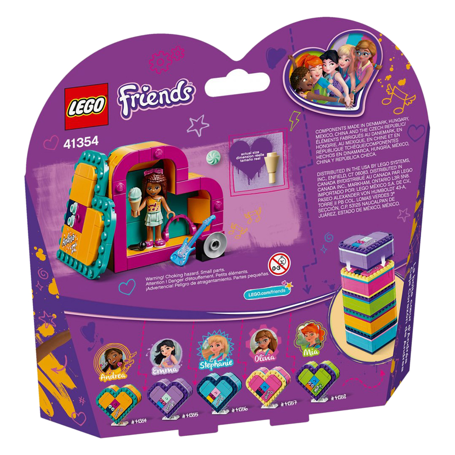 Mô hình Lego Friends - Chiếc Hộp Trái Tim Của Andrea 41354