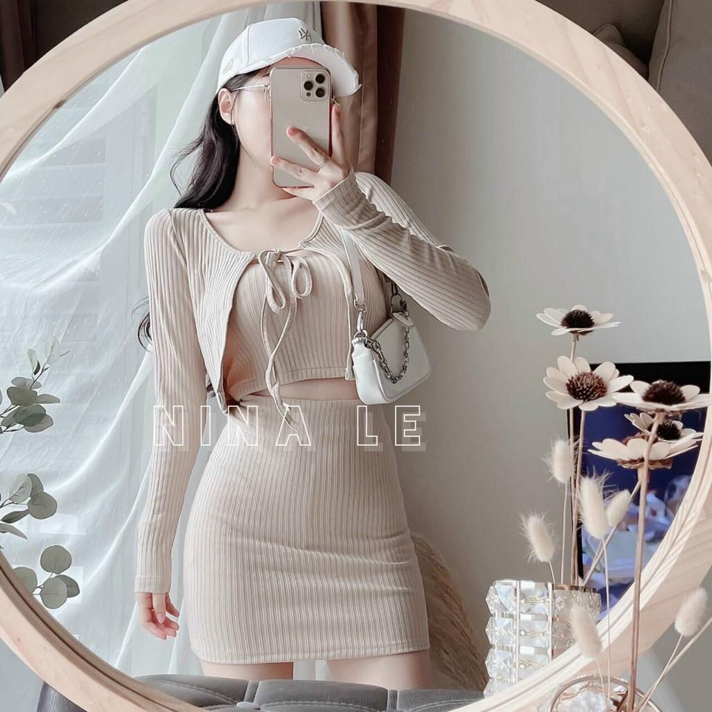 Set váy 3 món dễ thương cho nàng đi chơi, dự tiệc dạo phố