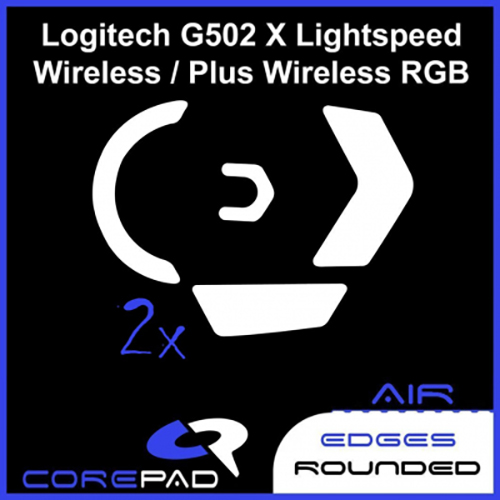 Feet chuột PTFE Corepad Skatez AIR Logitech G502 X Lightspeed / PLUS Wireless - 2 Bộ - Hàng Chính Hãng