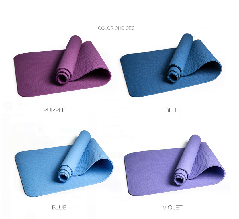 Thảm Yoga 1 Lớp Có Định Tuyến Vị Trí Cơ Thể