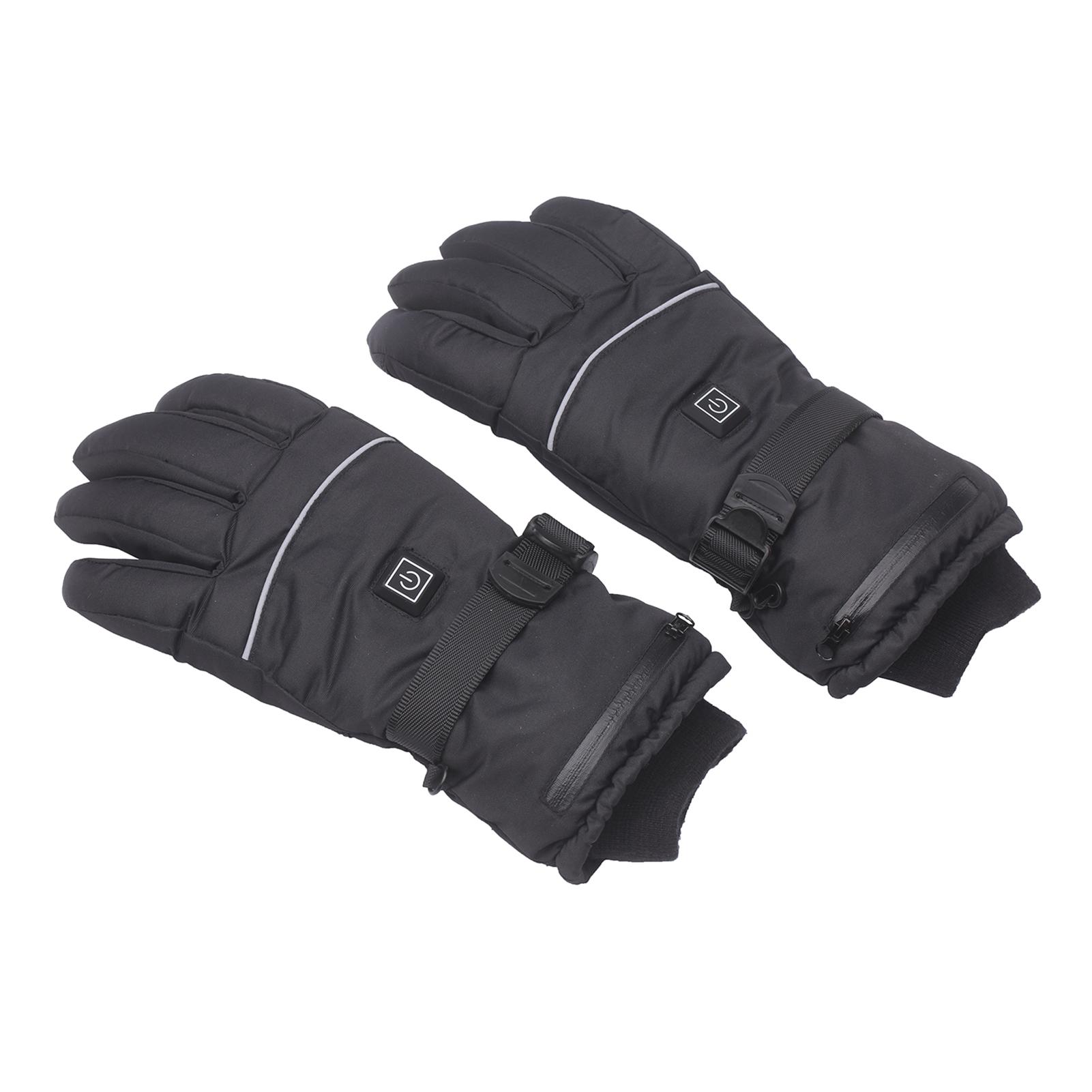 Rechargeable Heated Gloves Waterproof Gloves Insulated Mitts Auto Regulate Electric Warm Heated Gloves Outdoor Winter