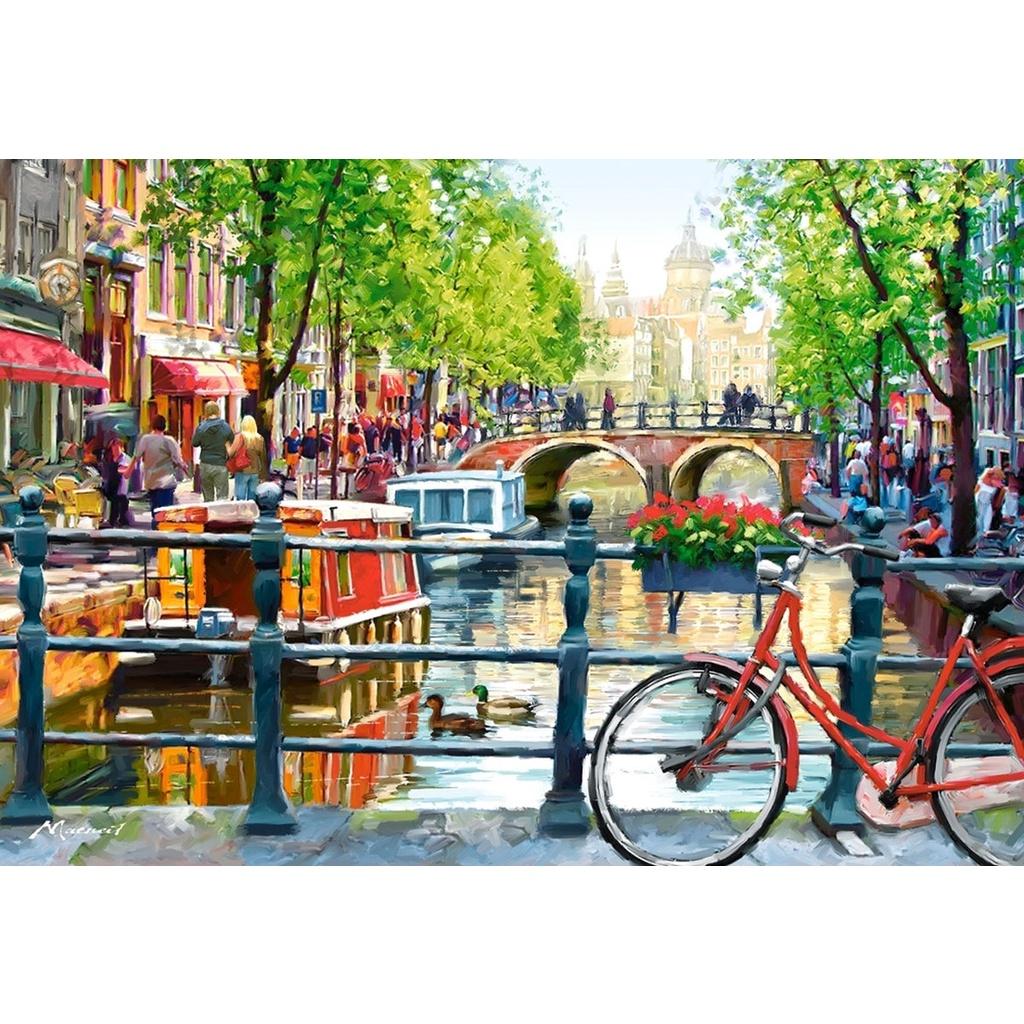 Xếp hình puzzle Amsterdam Landscape 1000 mảnh Castroland C103133