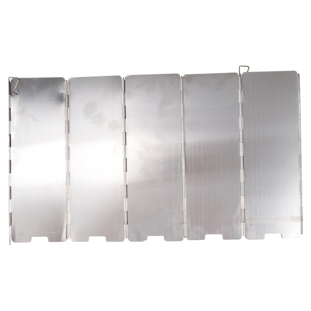Folding Camping Cooker Gas Stove Wind Shield Screen Flexible Windshield