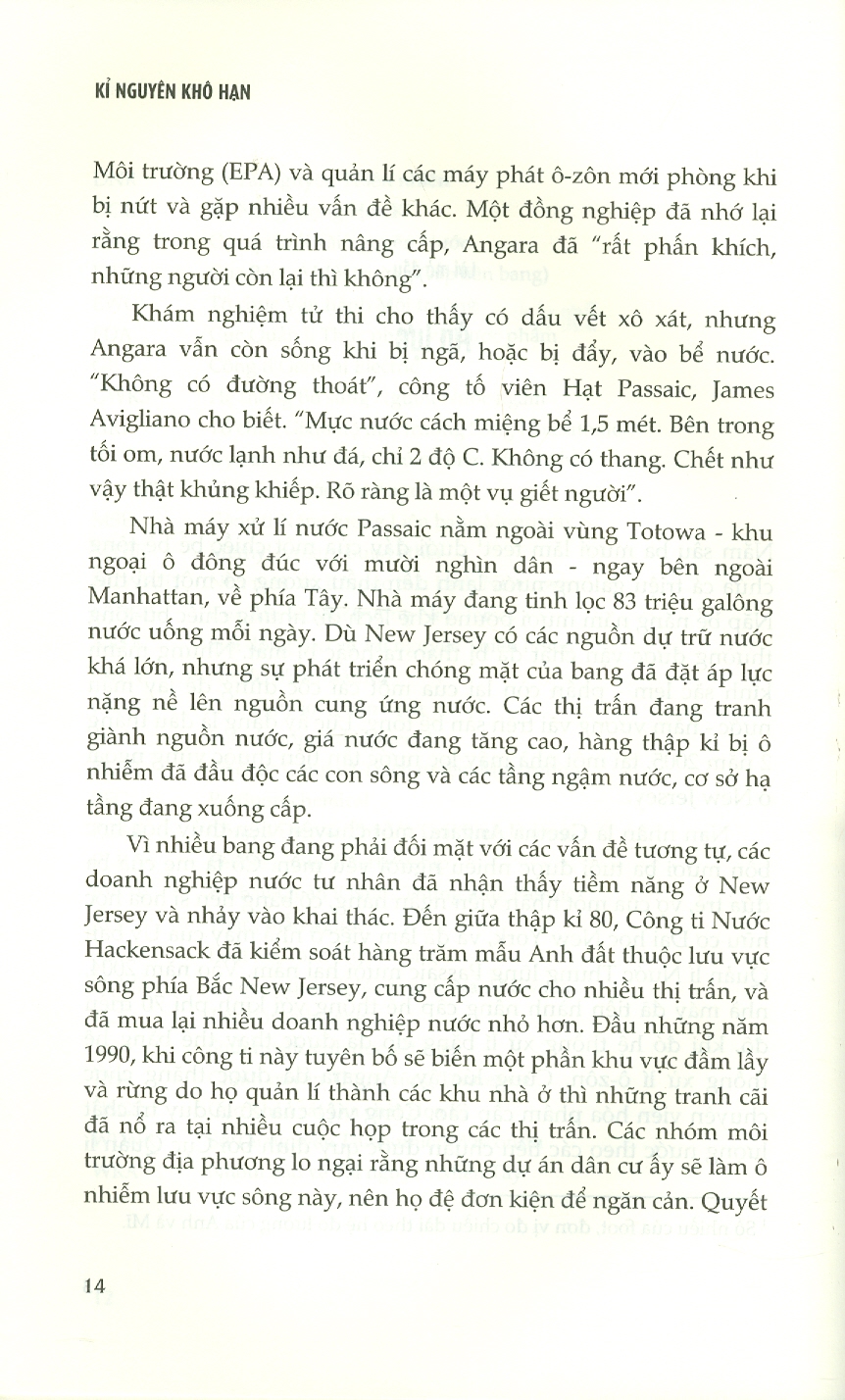 KỶ NGUYÊN KHÔ HẠN - Số Phận Nguồn Nước Ngọt Trong Thế Kỷ XXI