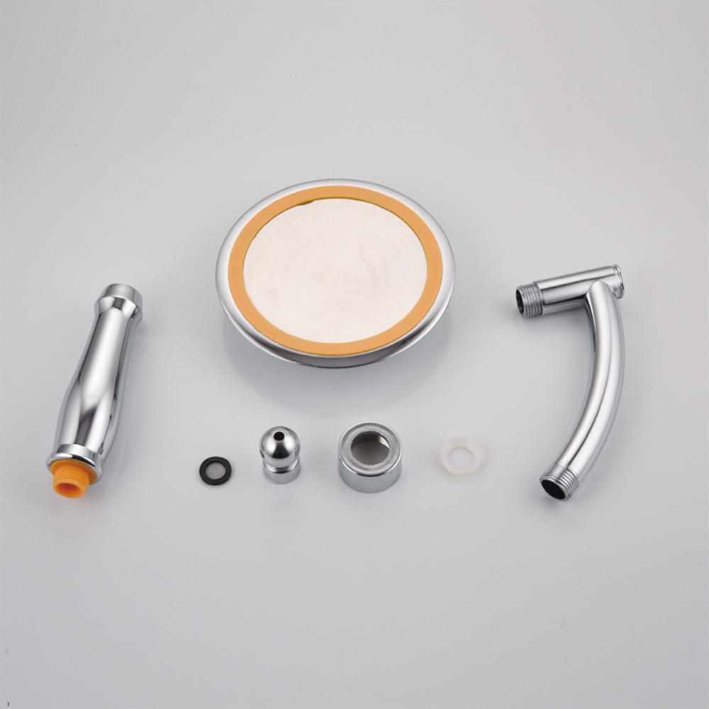 Đầu vòi sen áp suất cao 6 inch, điều chỉnh 2 chế độ nướ, bằng thép không gỉ chât lượng cao