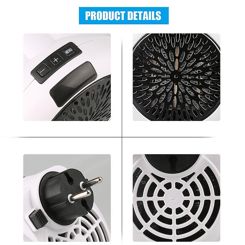 Điện Di Động Máy Sưởi Mini Treo Tường Văn Phòng Nhà Máy Tính Để Bàn Ấm Không Khí Nóng Ấm Quạt Im Lặng Từ Xa Nhiệt Nhanh