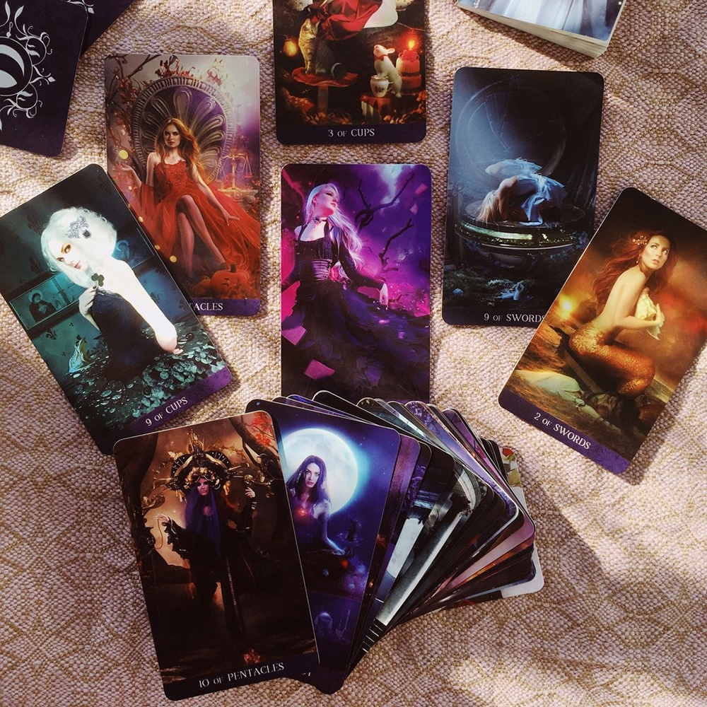 Bài Tarot De La Nuit 78 Lá Bài Và Đá Thanh Tẩy