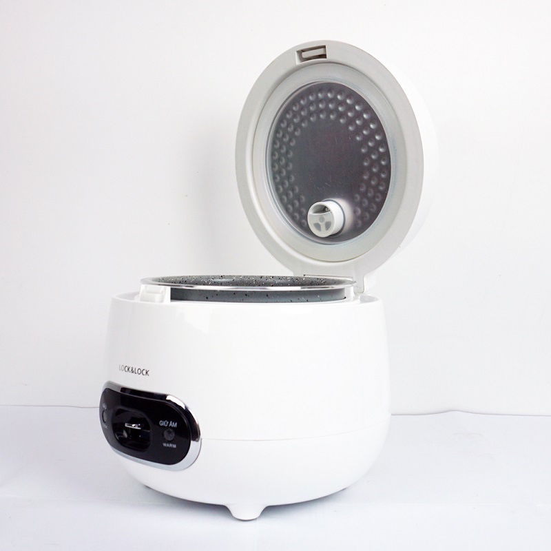 Nồi cơm điện Lock &amp; Lock 0.8L màu trắng EJR426WHT, Hàng chính hãng, công suất 250W, lòng nồi phủ lớp chống dính-JoyMall