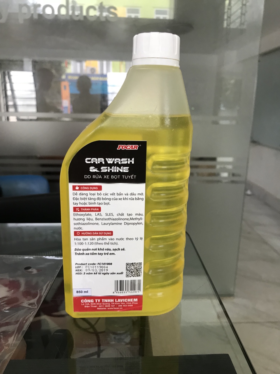 Dung dịch bọt tuyết rửa xe Car Wash & Shine 850ml - Bông mịn, đều bọt, đậm đặc tỷ lệ 1:120