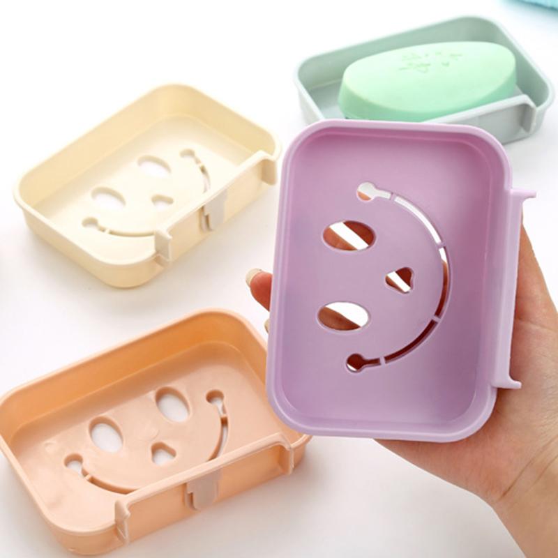 Khay để xà bông dán tường hình mặt cười - Màu ngẫu nhiên