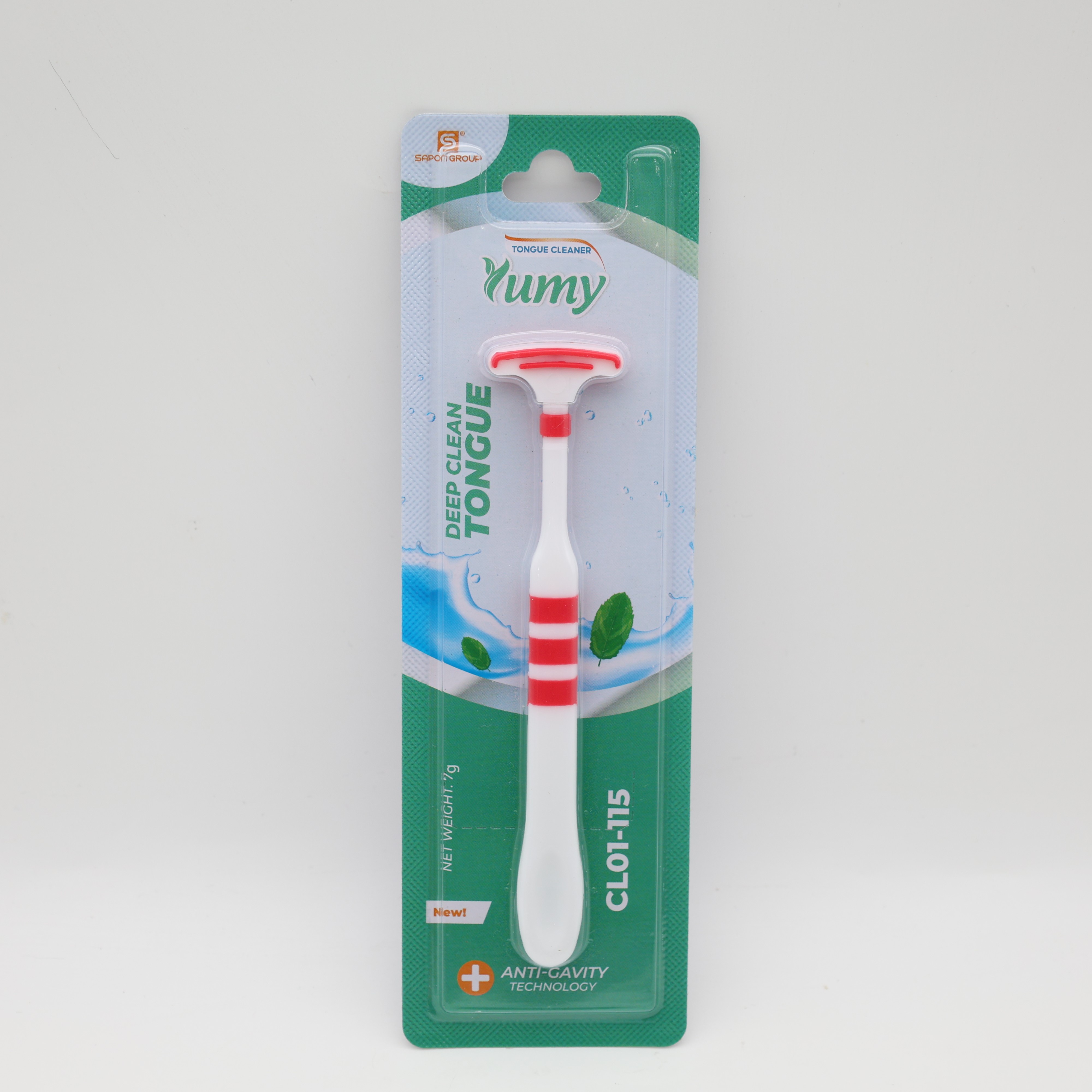 Cạo lưỡi kép YUMY TC002 dụng cụ cạo lưỡi nhựa, ngăn mùi, giảm hôi miệng, vệ sinh lưỡi (CL01_115)