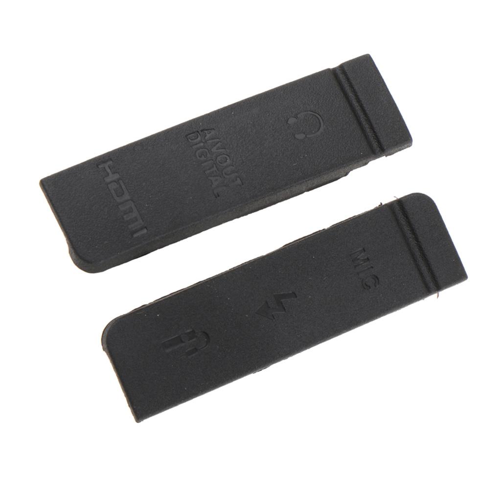Milageto USB HDMI Bụi Cao Su Cửa Bao Da Nắp Cho Canon EOS 5D2 5D Mark II