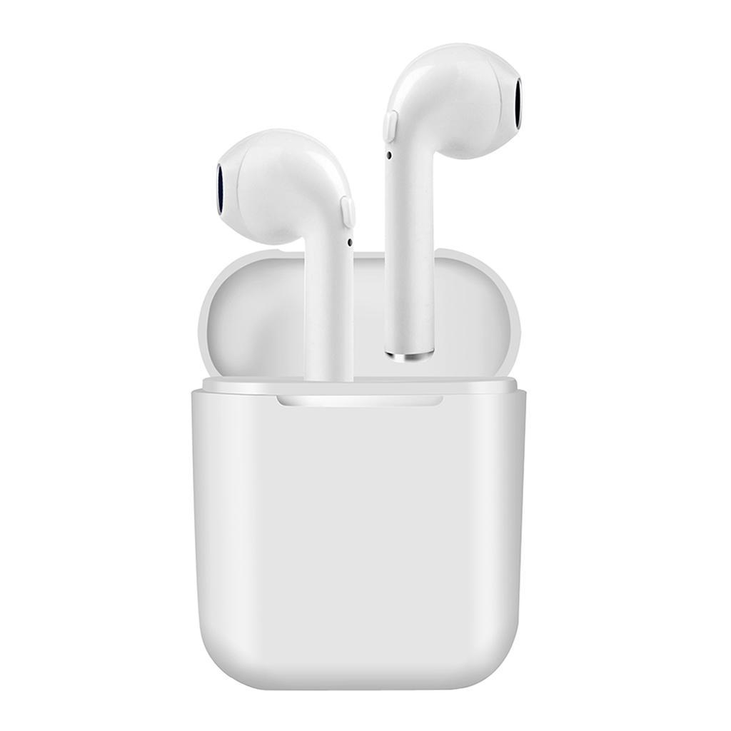 Handsfree Bluetooth Headphones Wireless Earphones Earbuds & Charger White