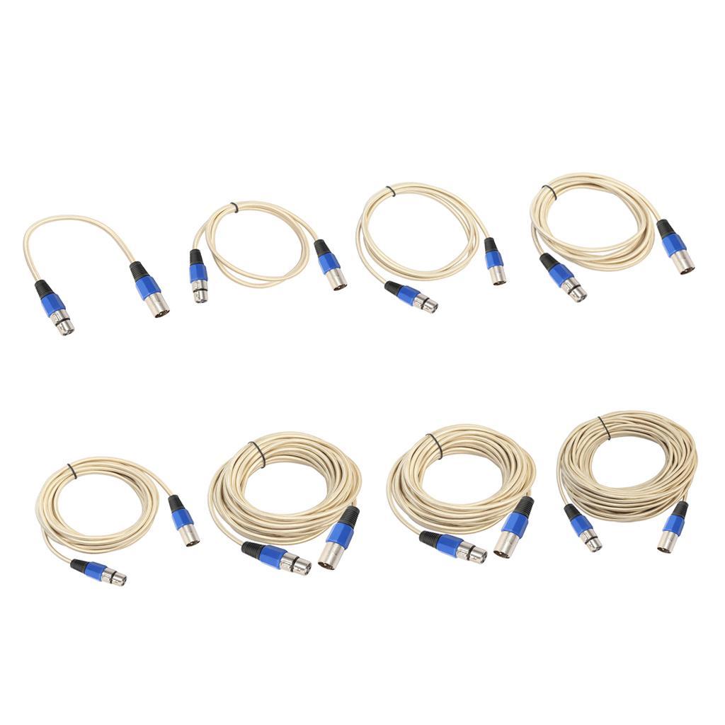 Stereo XLR Male to Female Microphone Mic Cable for Guitar Amplifier