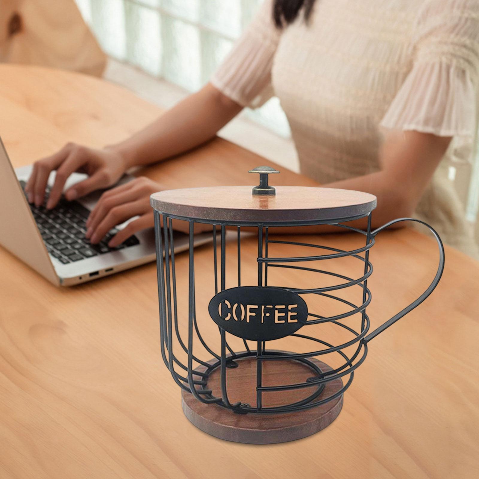 Coffee Pod Holder Organizer Cup Coffee Capsule Storage Basket for Family