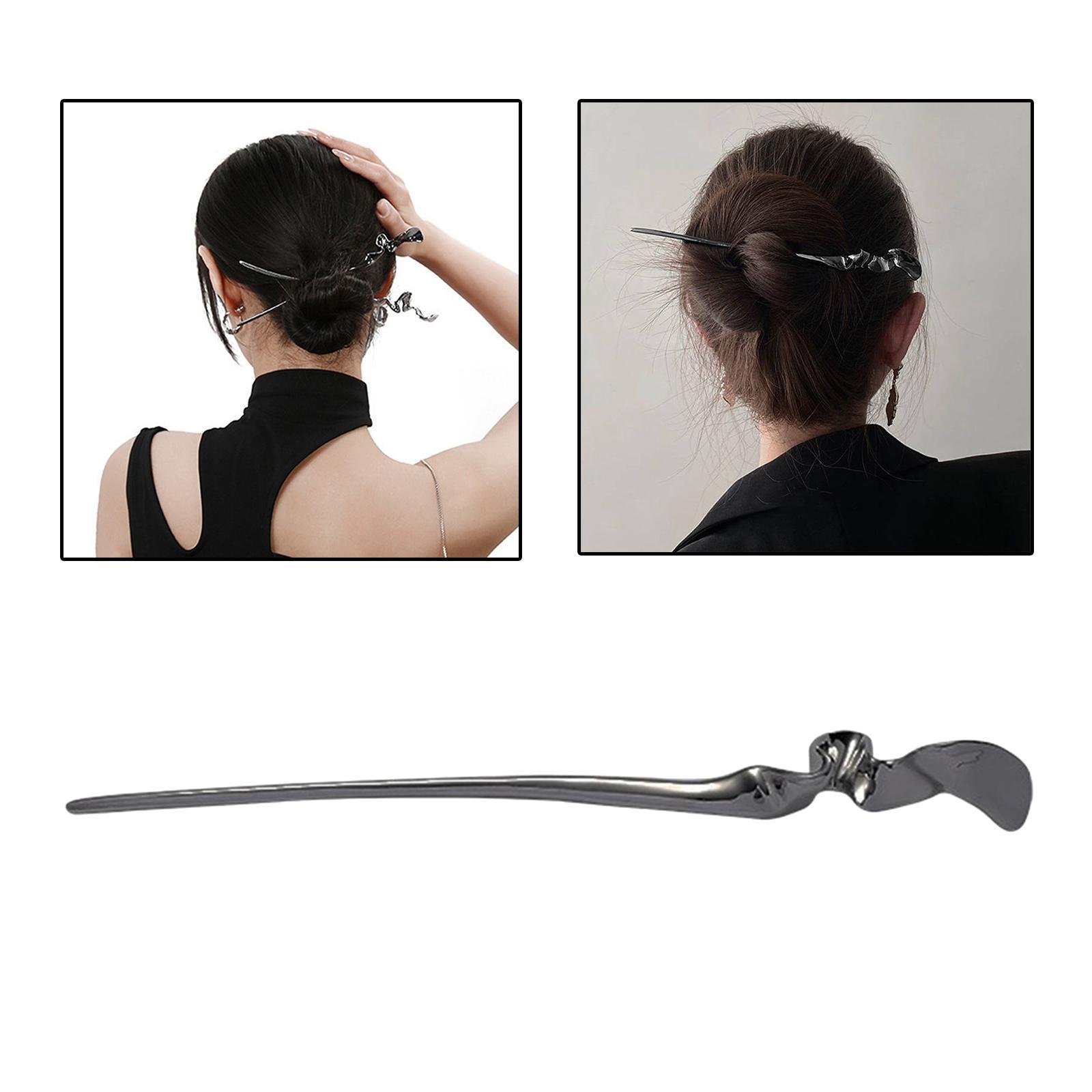 Hair Sticks Bun Hair Accessories Girls Long Hair Black