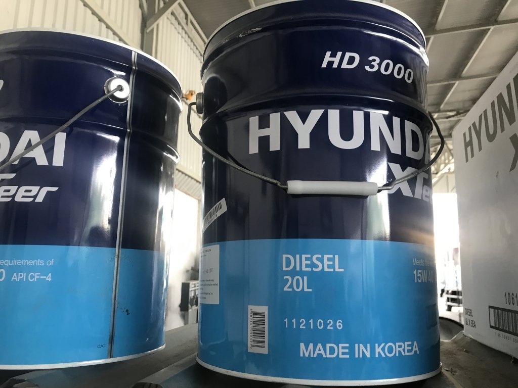 Dầu nhớt xe hạng nặng Hyundai HD3000 15W40 CF4 20 lít