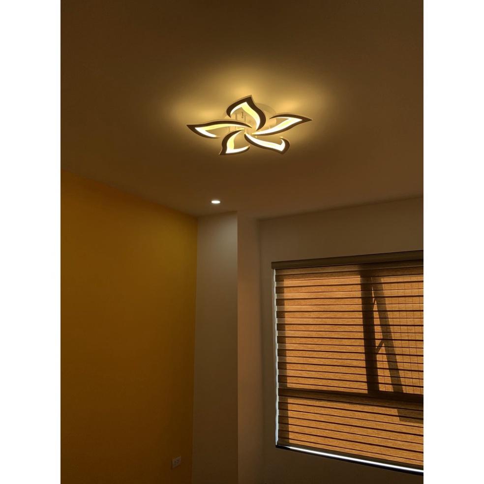 Đèn trần, đèn ốp trần kèm chỉ đạo tô điểm phòng khách, phòng ngủ, trần thạch cao 3 cách thức năng lượng