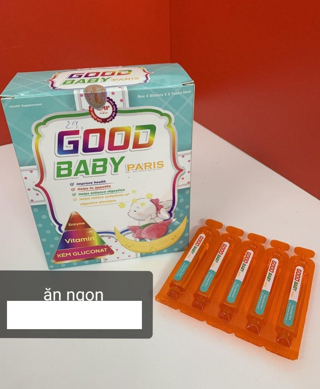 Good Baby Paris - Bổ sung enzyme, axit amin, vitamin, chất xơ cho cơ thể, Giúp ăn Ngon miệng, nâng cao sức khỏe