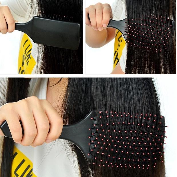 Lược Gỡ Rối Chải Tóc Gội Đầu Màu Đen H019