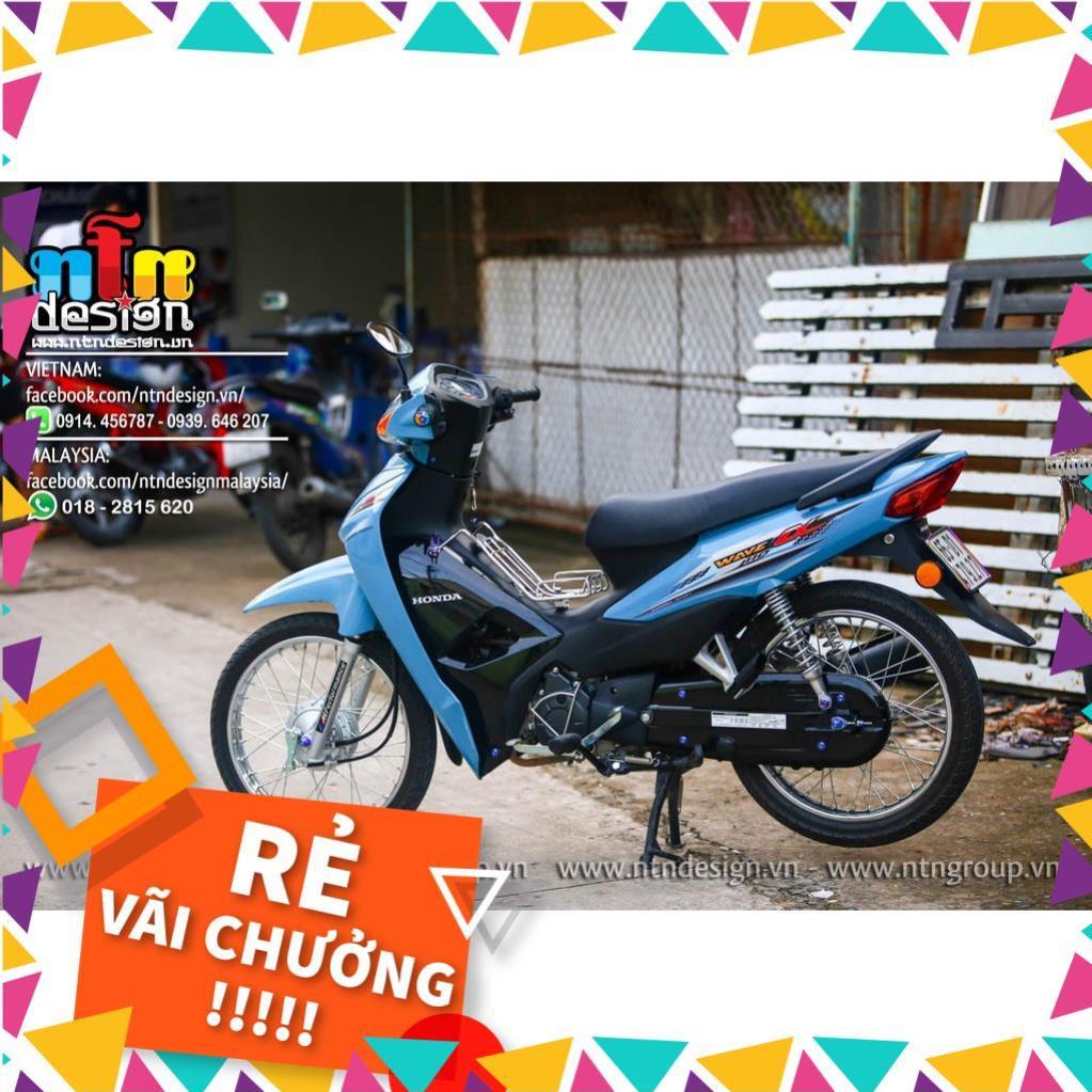 Tem Rời Wave  A 110 Mẫu Xanh Đen