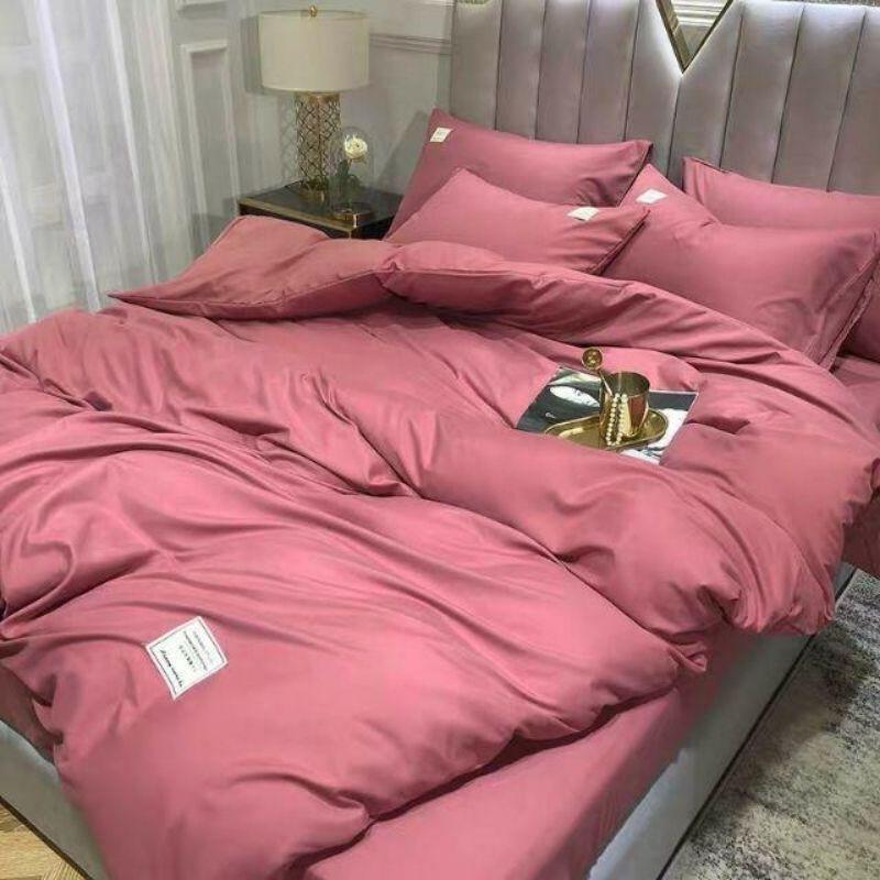 Bộ Cotton Tici Đũi Cao Cấp Hồng Phối Đủ Mẫu.
