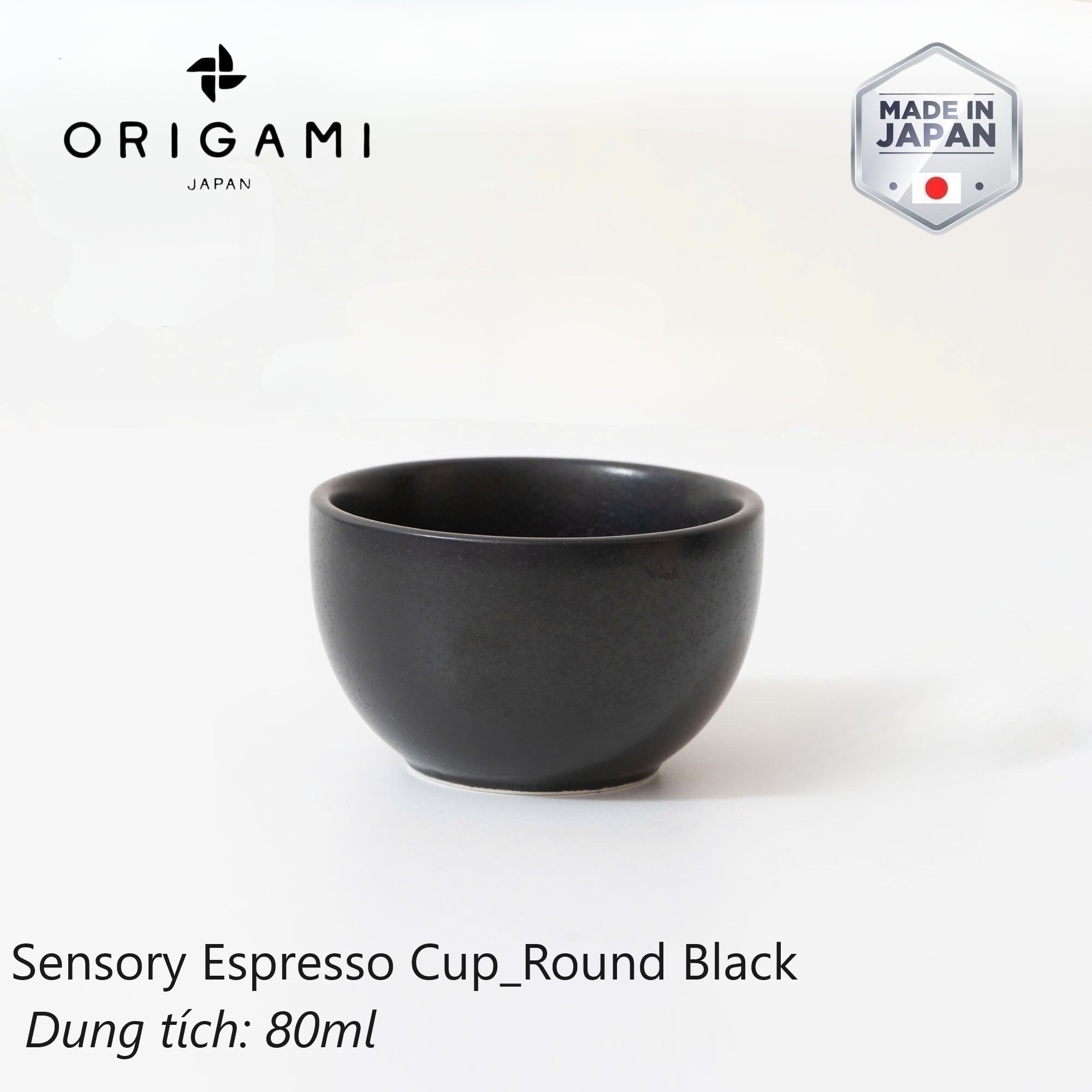 Ly sứ ORIGAMI Sensory Espresso Cup 80ml không quai