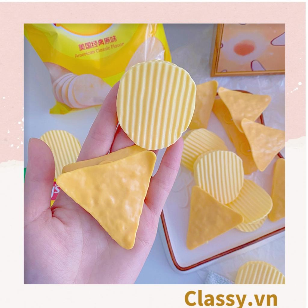 PK936 Kẹp Classy giữ mép túi đồ ăn họa tiết minh họa BimBIm snack khoai tây LAYS, tinh nghịch hài hước hot tiktok