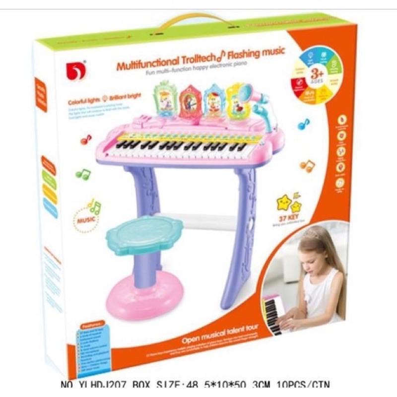 Đồ Chơi Đàn Piano Cao Cấp Có Ghế Ngồi Kèm Micro Chuẩn Âm Cho Bé