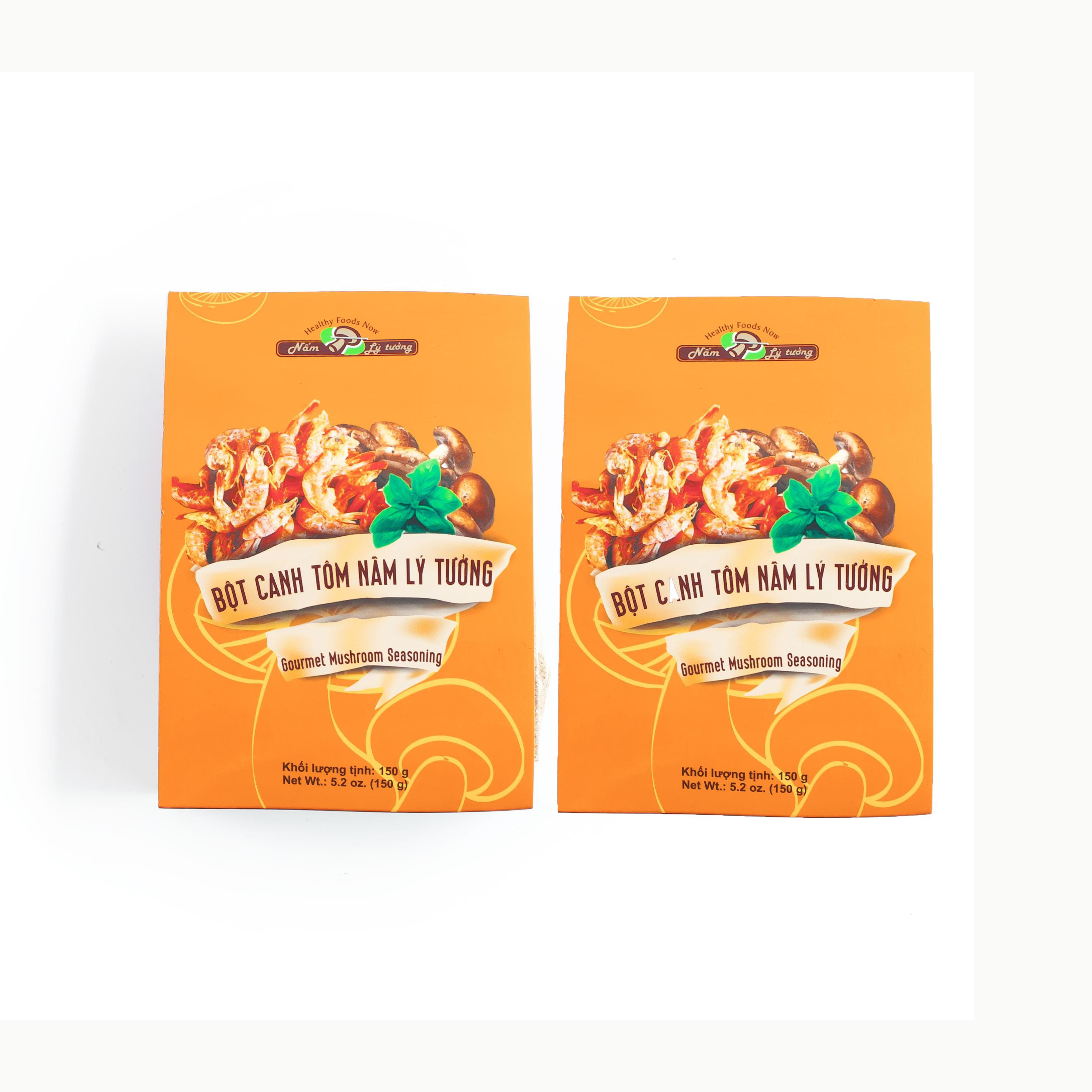 Bột Canh Tôm Nấm Lý Tưởng 150g, Bột Canh Được Làm Từ Các Loại Nấm Tán Mịn Có Hương Vị Tôm