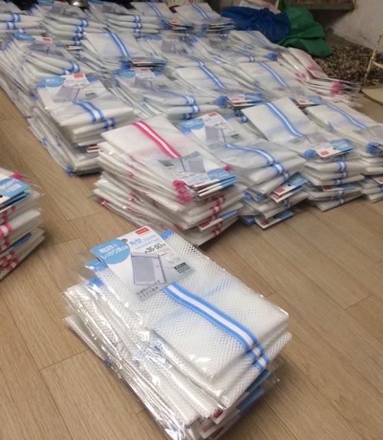 Túi Lưới Giặt Quần Áo Có Khoá Kéo Kích Thước 35*50, 60*60