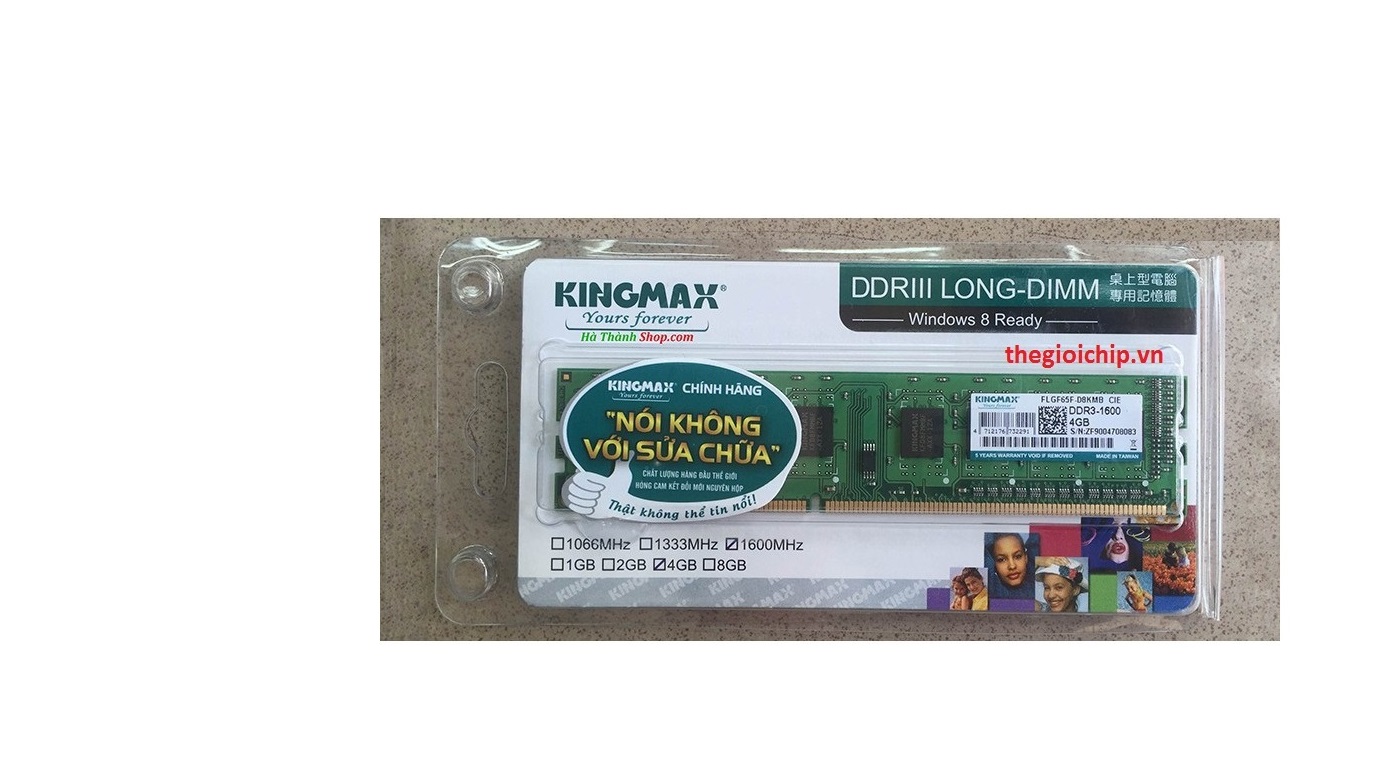 RAM PC 4GB DDR3 - BUS 1600 KINGMAX - HÀNG CHÍNH HÃNG