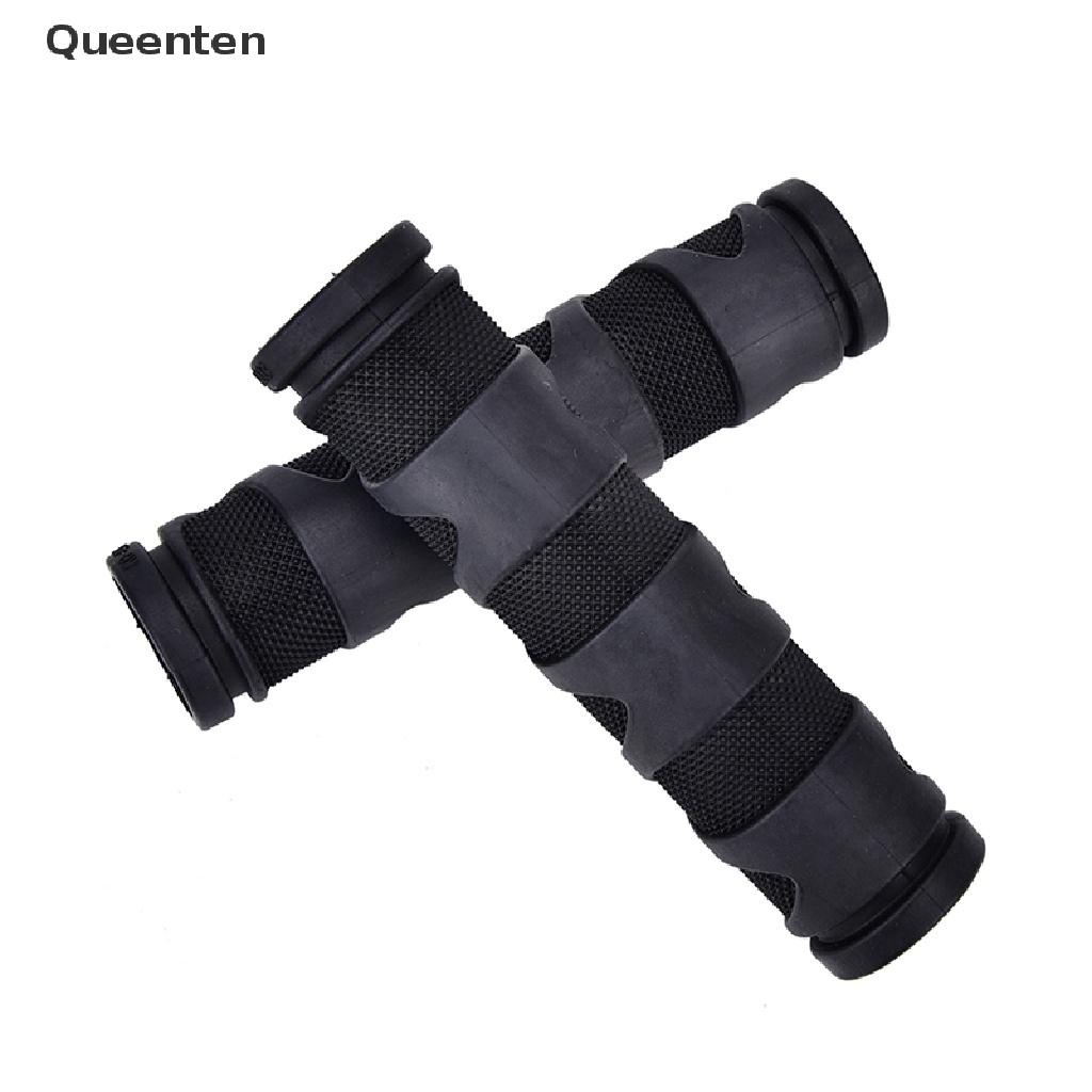 Queenten 2pcs Rubber Bicycle Grips Cycling Mountain Bicycle Scooter Bike Handle Bar Grip QT