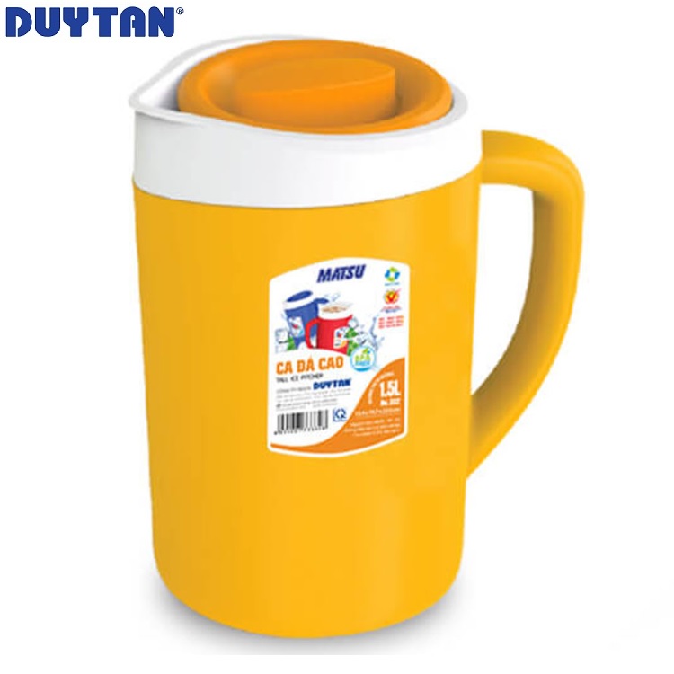 Ca đá cao nhựa Duy Tân Matsu 1.5 lít (13.4 x 19.7 x 22.5 cm) - 33328 - Giao màu ngẫu nhiên - Hàng chính hãng