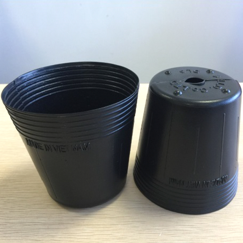 1000 Chậu nhựa ươm cây C5 miệng.đáy.cao 10.5x11x7.5 nhựa pe dẻo bền -077202