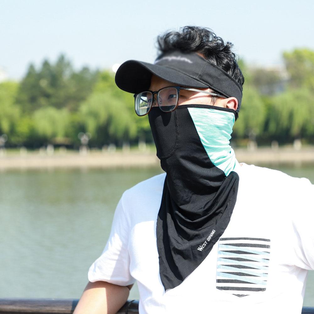 Khẩu trang mặt nạ đeo tai Được làm bằng vải lụa băng, mát và thoáng khí, chống tia cực tím