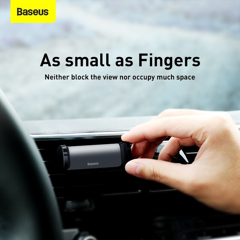 Bộ đế giữ điện thoại dùng cho xe hơi Baseus Steel Cannon Air Outlet Car Mount - Hàng Chính Hãng