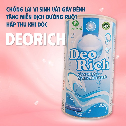 Hấp thụ khí độc ao tôm DEORICH