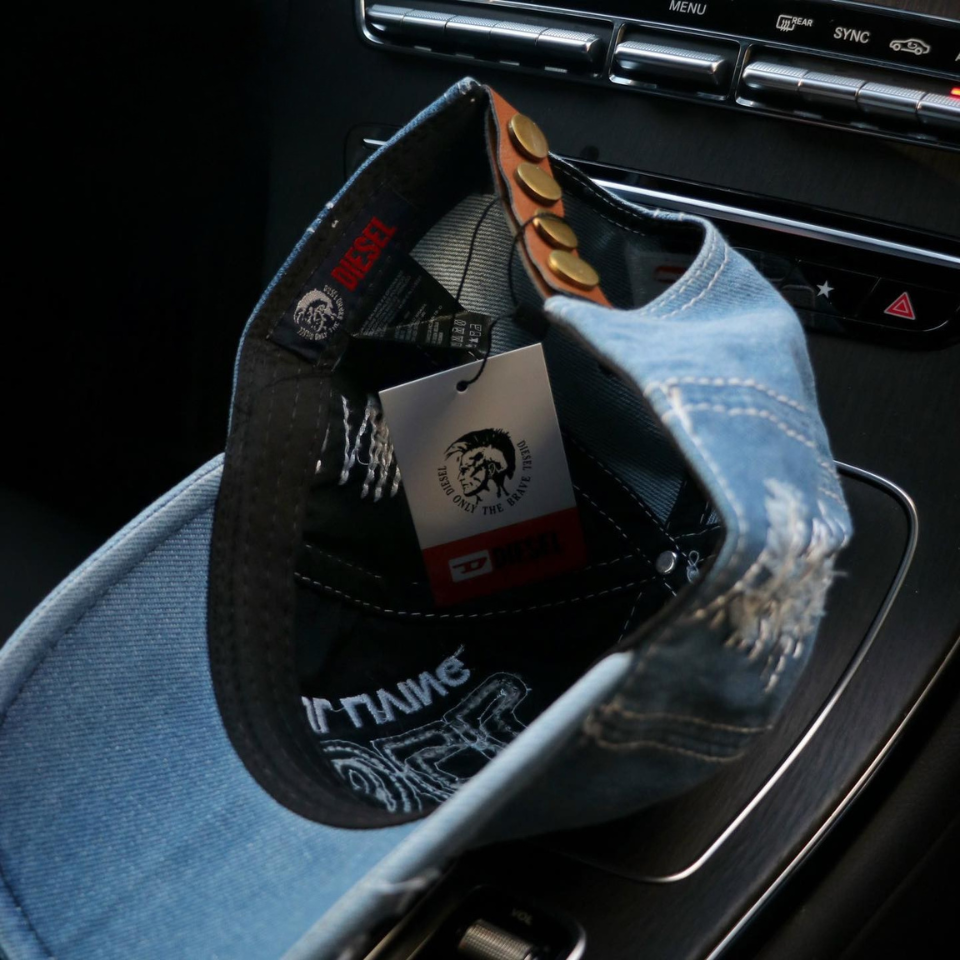 Nón kết, mũ lưỡi trai Diesel phối vải jeans form chuẩn thời trang đường phố siêu đẹp (Ảnh thật)