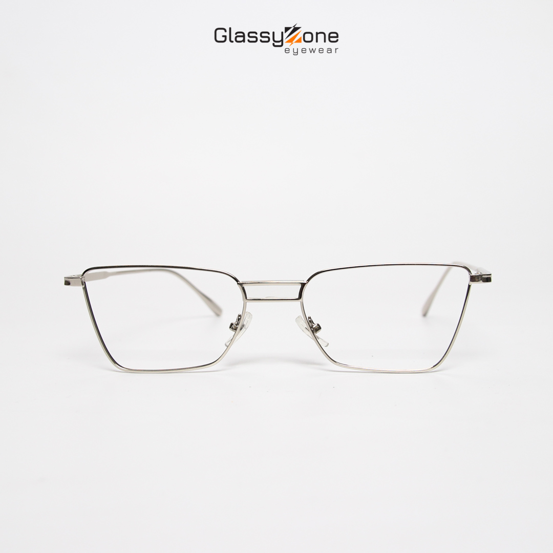 Gọng kính cận, Mắt kính giả cận kim loại Form mèo cá tính Nữ Yongie - GlassyZone