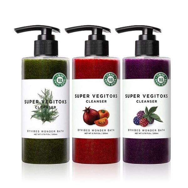 Sữa rửa mặt rau củ thải độc Super Vegitoks Cleanser Hàn quốc 300ml